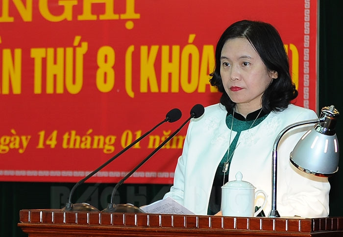 Đồng chí Nguyễn Thị Ngọc Bích điều hành hoạt động HĐND tỉnh Hải Dương